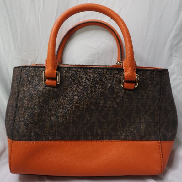 Savannah Large Satchel - Brown/ Orange - 30H6GS7S8B-823 - Picture 2 of 5